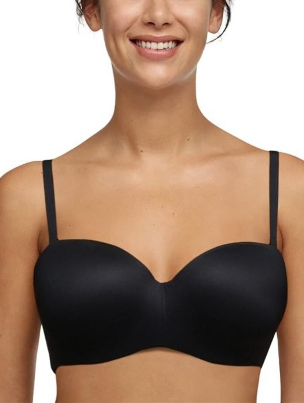 Chantelle 32DDDD Norah Strapless Molded Bra Black NWT RP $88